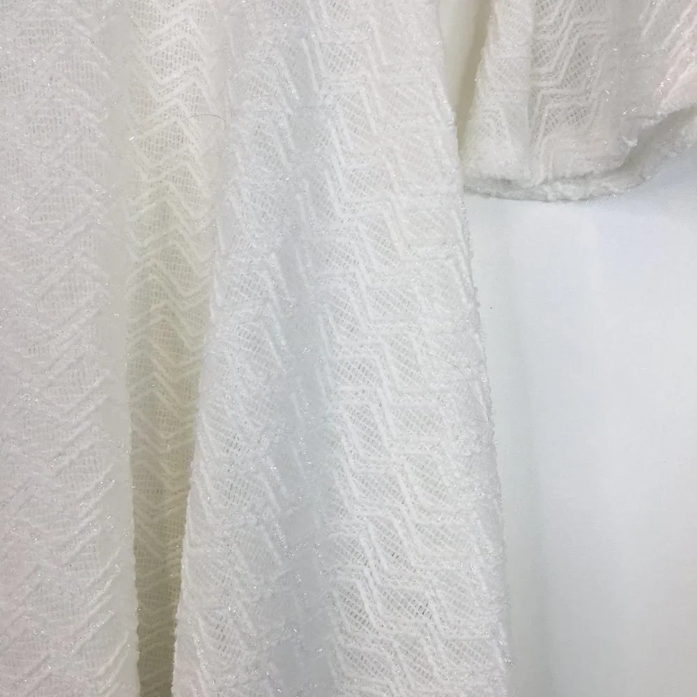 Tahari Girl Bell Sleeve White Dress Size 6X